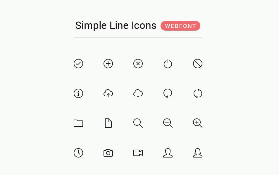 250+ Ultimate Collection of Free Line Icon Sets 67 Simple Line Icons Webfont