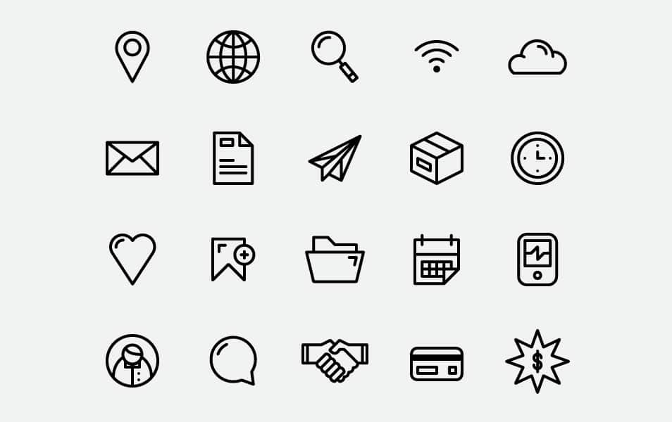 250+ Ultimate Collection of Free Line Icon Sets 98 Simplicons (Free Download)