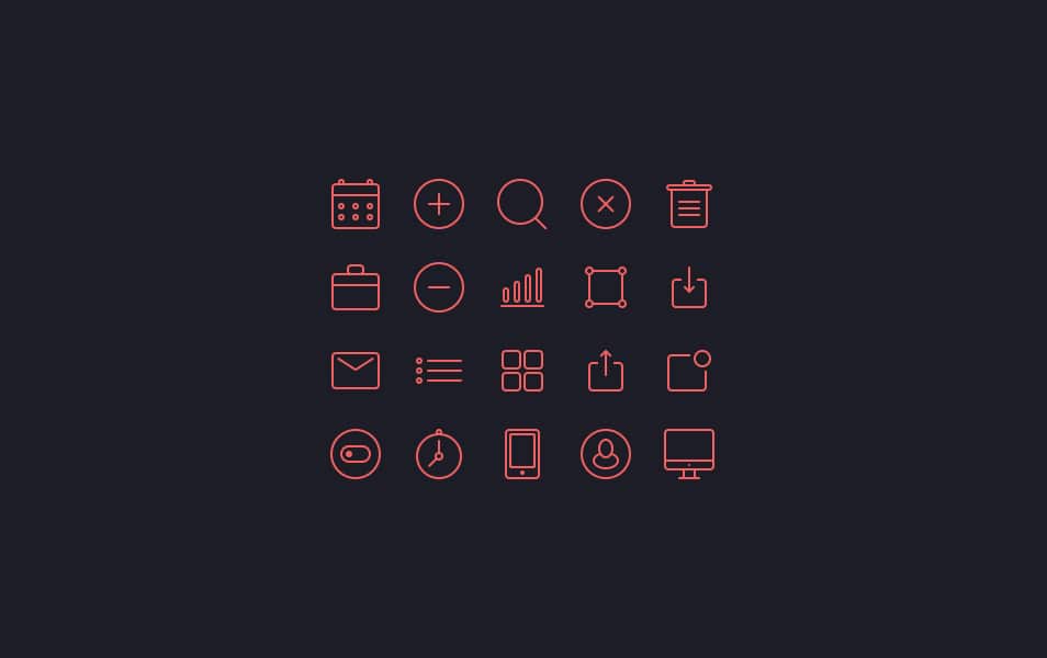 250+ Ultimate Collection of Free Line Icon Sets 30 Small icons set