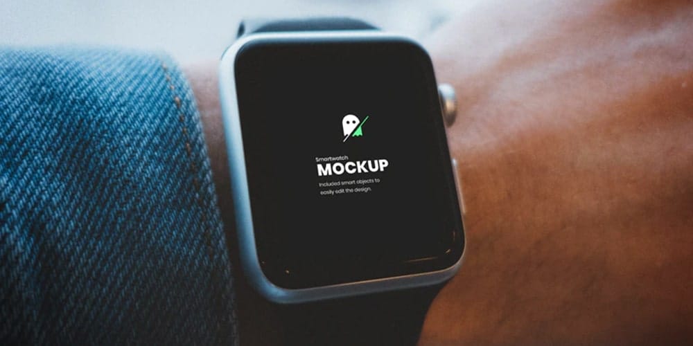 Smartwatch on Hand Mockup