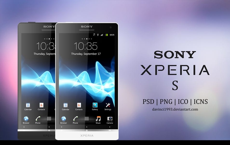 300+ Smartphone Mockup PSD Templates 255 Sony Xperia S PSD