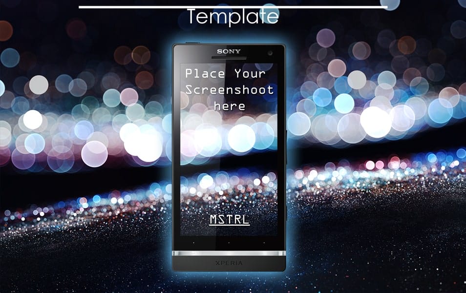 300+ Smartphone Mockup PSD Templates 250 Sony Xperia S Template