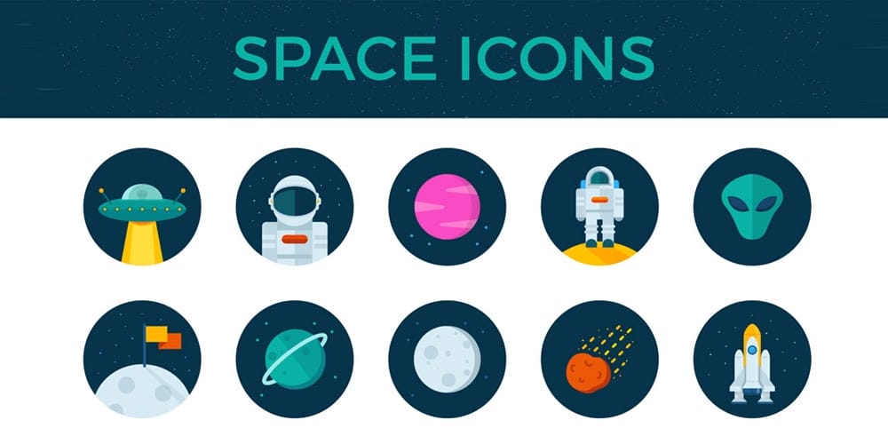 Latest Collection of Free SVG Icons & Illustrations 207 Space Icons