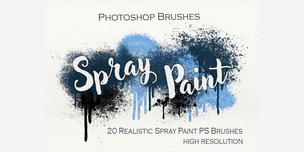 Collection of Best Photoshop Brushes 86 Spray Paint PS Brushes
