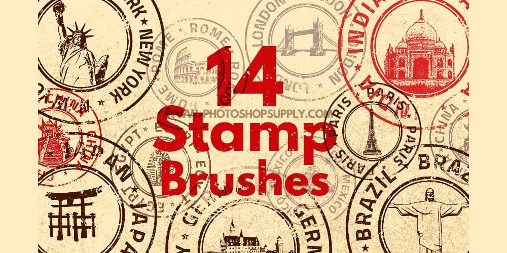 Collection of Best Photoshop Brushes 337 Stamp Photoshop Brushes