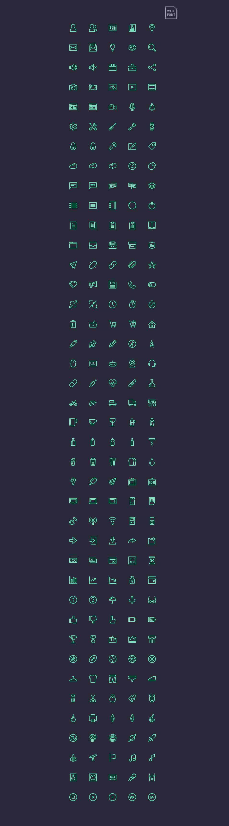 250+ Ultimate Collection of Free Line Icon Sets 61 Stroke Gap Icons – Webfont