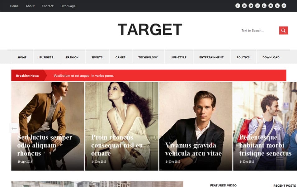 150+ Free Responsive Magazine Style Blogger Templates 2025 141 Target Responsive Magazine Blogger Template
