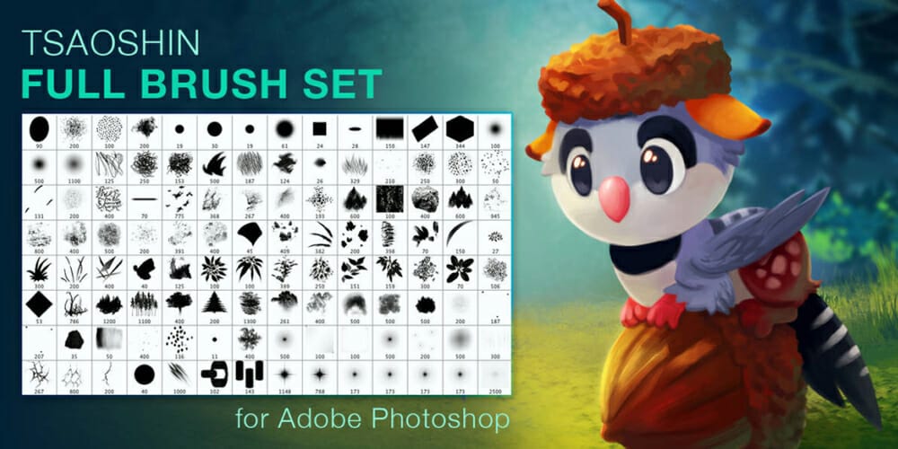 Collection of Best Photoshop Brushes 83 Tsaoshin Brushes