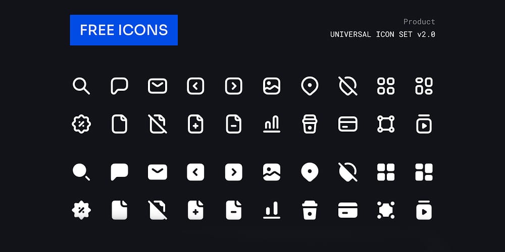 Latest Collection of Free SVG Icons & Illustrations 272 Universal Icons