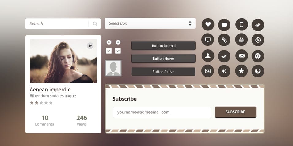 200+ Latest Free UI Kit PSD Collection 32 Vinta Dark UI Kit Free PSD