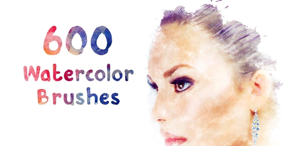 Collection of Best Photoshop Brushes 34 Watercolor Brush Strokes