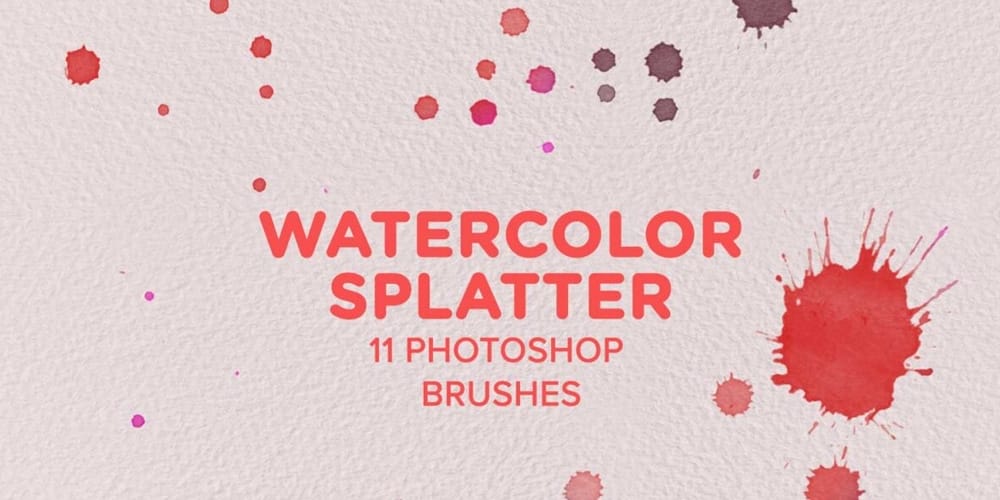 Collection of Best Photoshop Brushes 49 Watercolor Splatter Photoshop Brushes