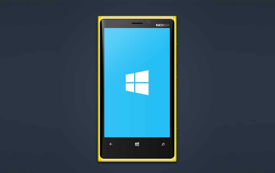 300+ Smartphone Mockup PSD Templates 292 lumia 920 yellow