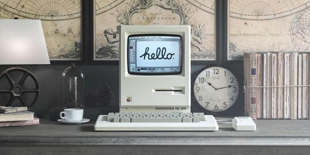 1984 Apple Macintosh Mockup