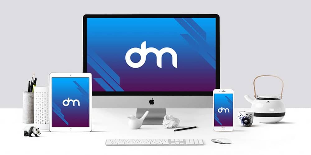 Free Workspace Mockup Design Templates 254 Apple Devices Mockup PSD