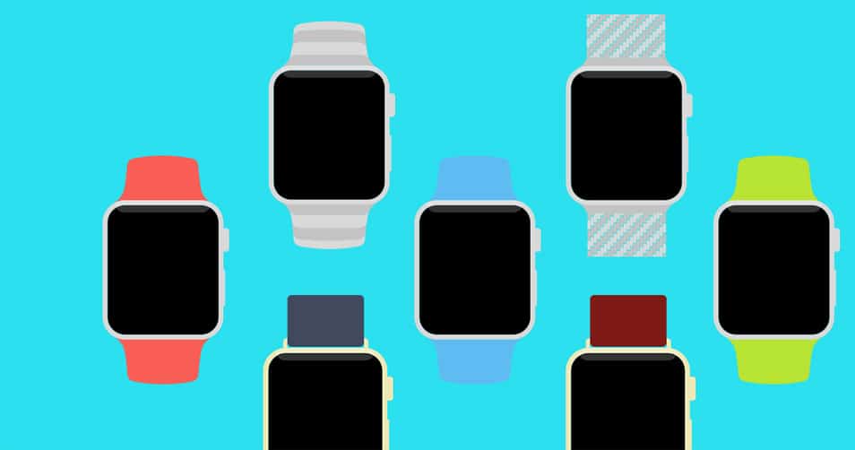 Apple Watch Flat PSD Template