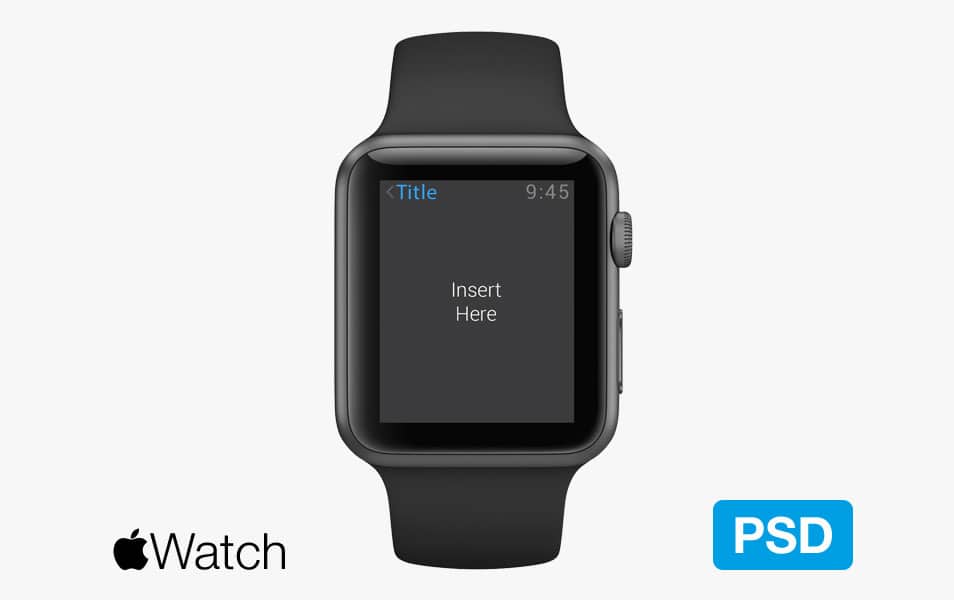 100+ Apple Watch Design Resources (Mockups, UI Kits, Templates, Icons, Tools) 43 Apple Watch Psd