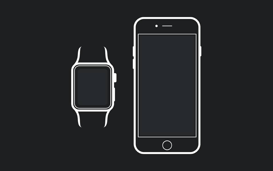 Apple Watch iPhone 6 Mockup Template