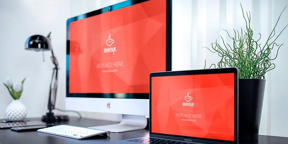 Free Workspace Mockup Design Templates 160 Business Container Mockup