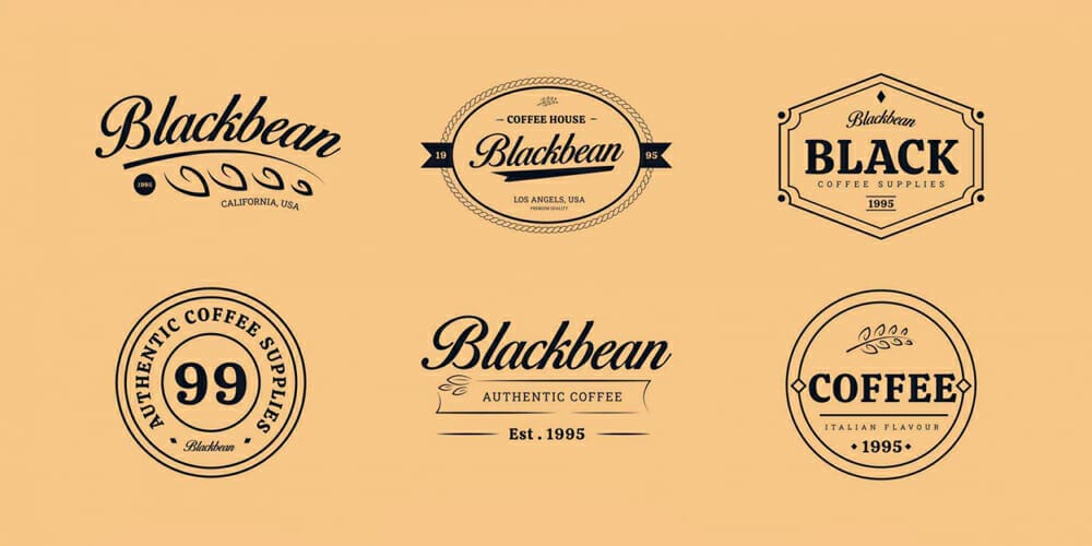 Coffee Shop Vector Badges