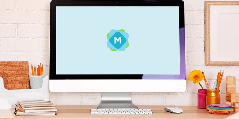 Free Workspace Mockup Design Templates 274 Colorful iMac Mockup