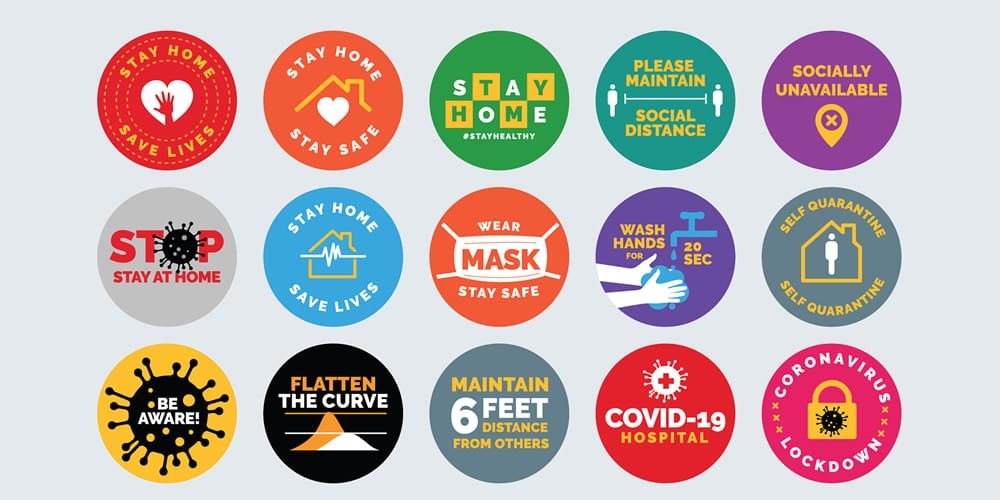  Coronavirus Badges