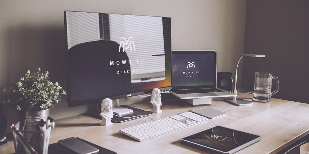Free Workspace Mockup Design Templates 280 Devices Mockup