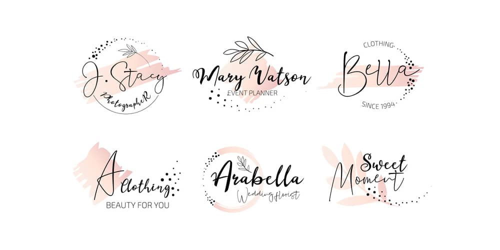 Event Planner Monogram Logo Set