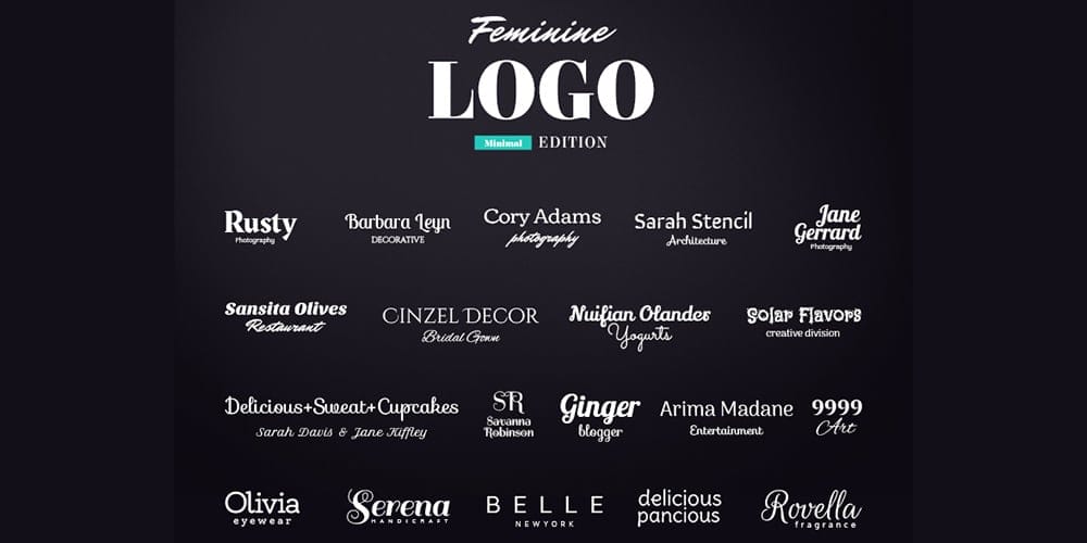 Feminine Minimal Logos