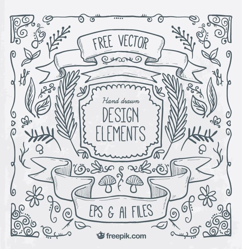 Free Hand Drawn Illustration Elements