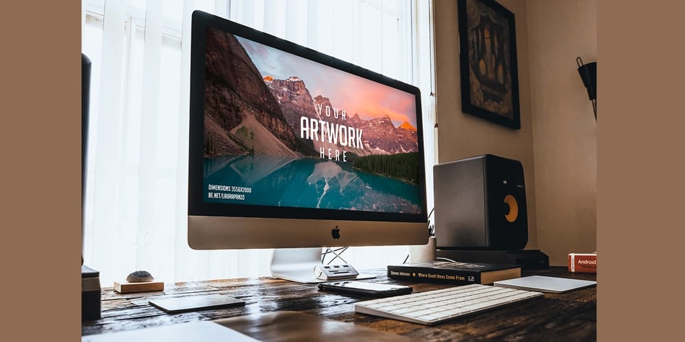 Free Workspace Mockup Design Templates 136 Free Mac Desktop Mockup PSD