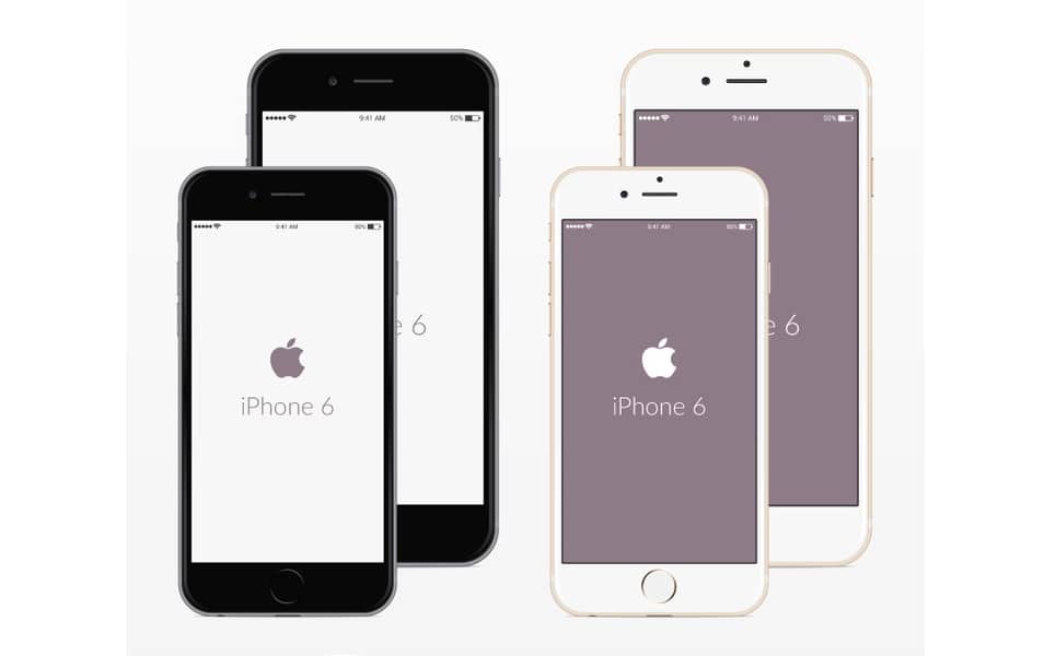 Free PSD iPhone 6 Mockups