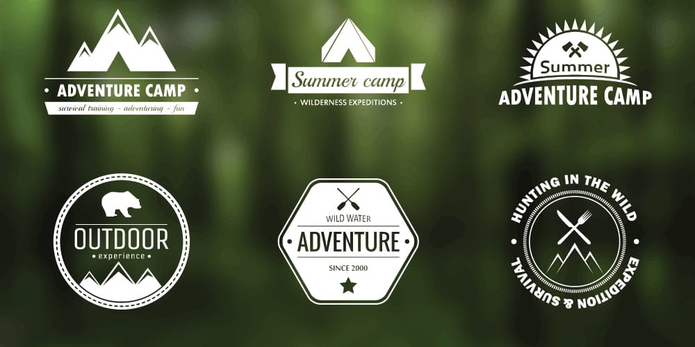 Free Vector Adventure Badges