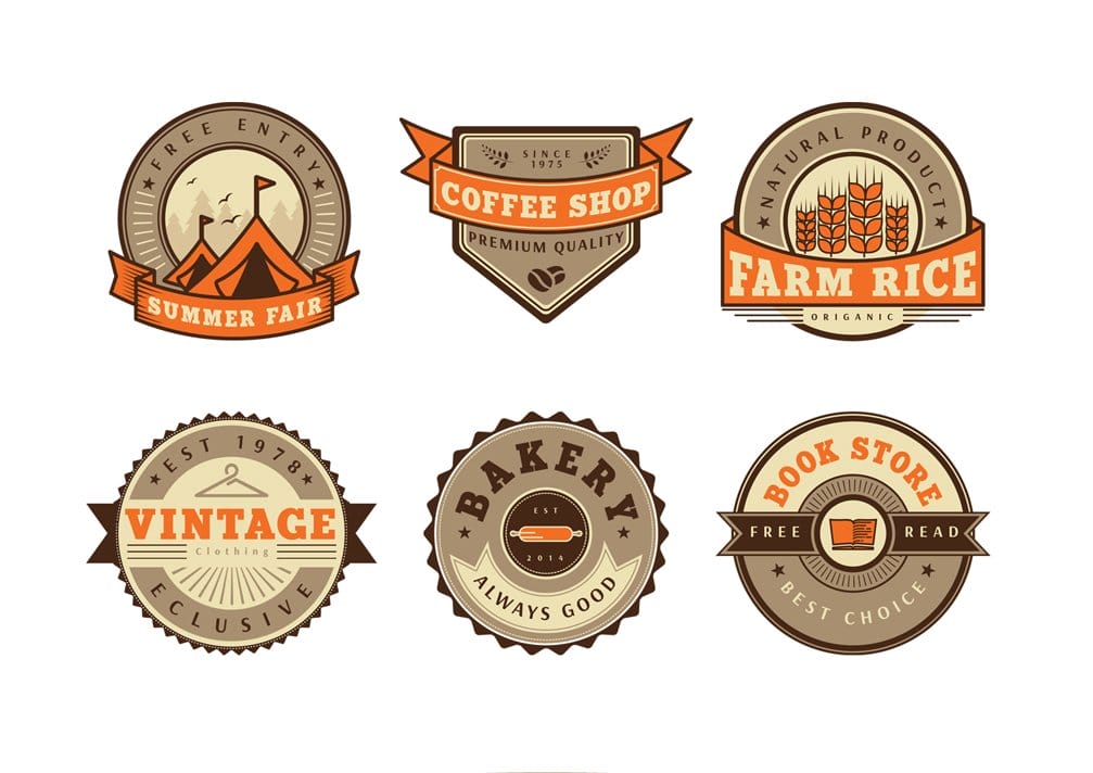  Free Vintage Badge Vector