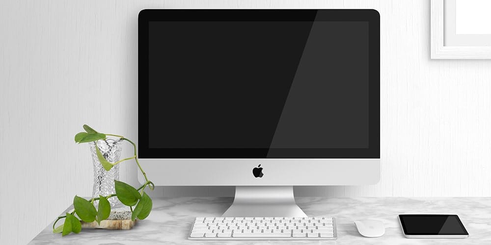 Free iMac Display Mockup