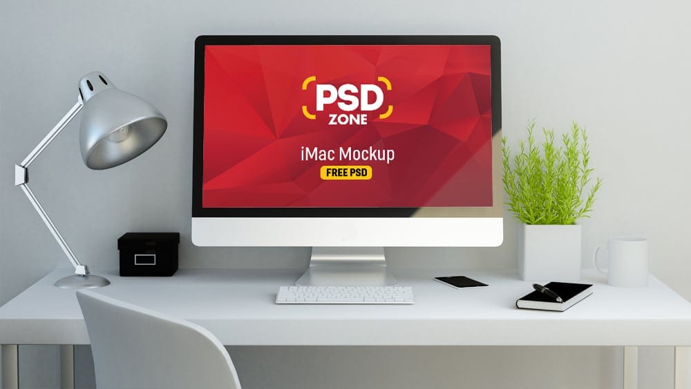 Free Workspace Mockup Design Templates 134 Free iMac Mockup PSD