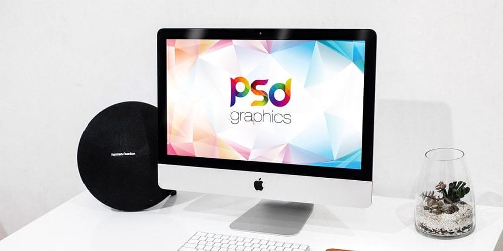 iMac Mockup Template PSD