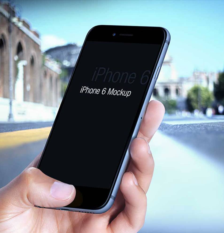 Free iPhone 6 mockup PSDs