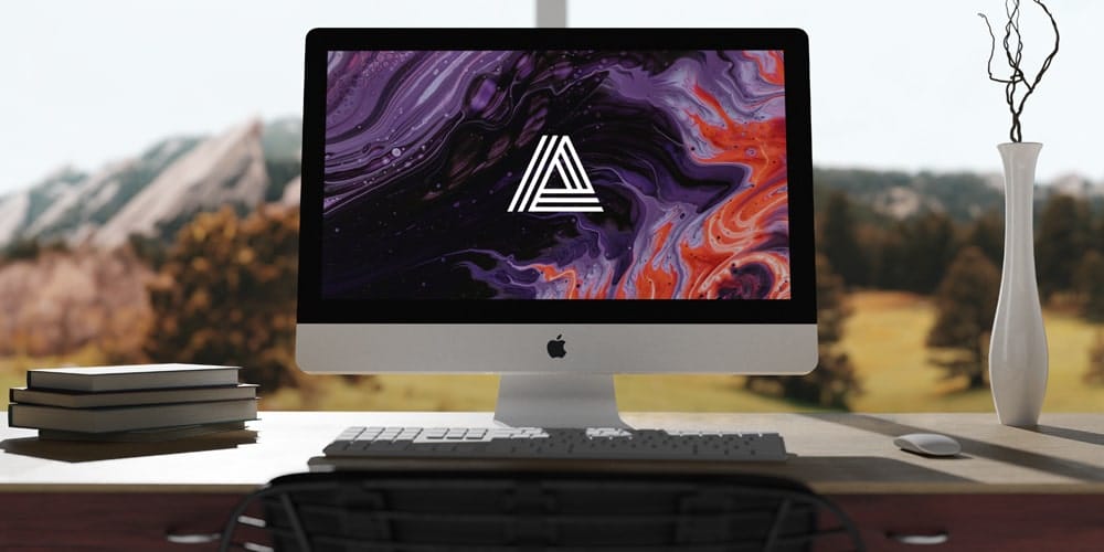 Free Workspace Mockup Design Templates 208 Imac mockup