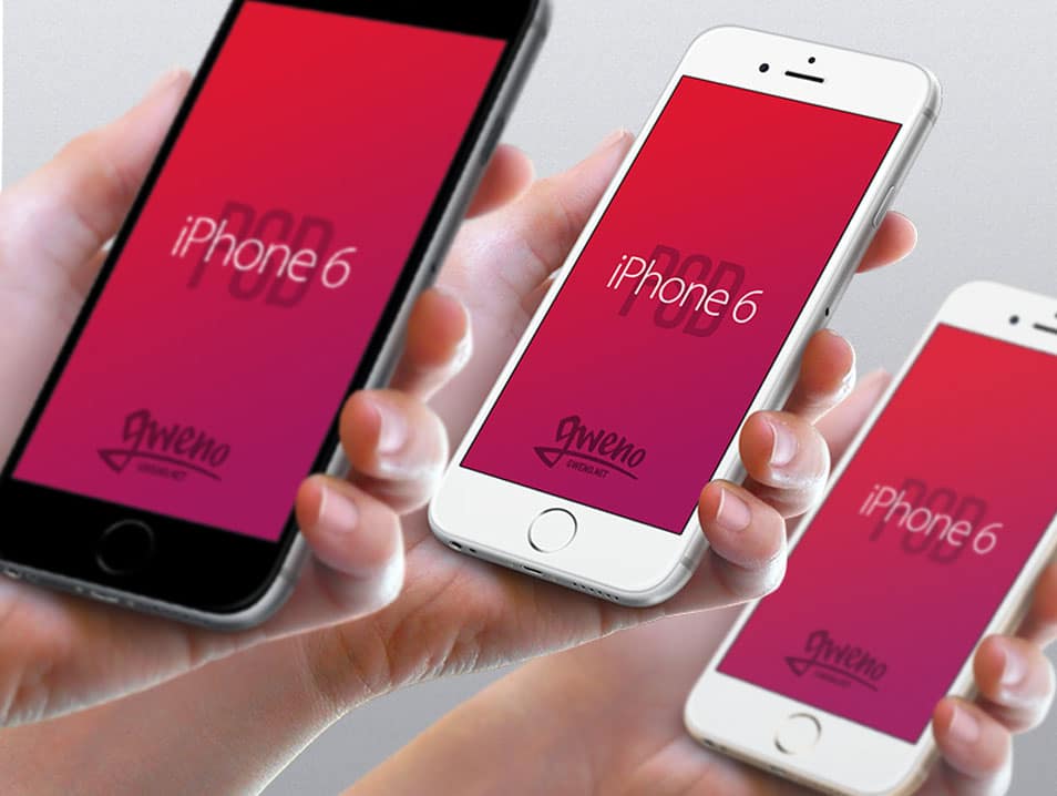 Iphone 6 Mockup - Hand PSD