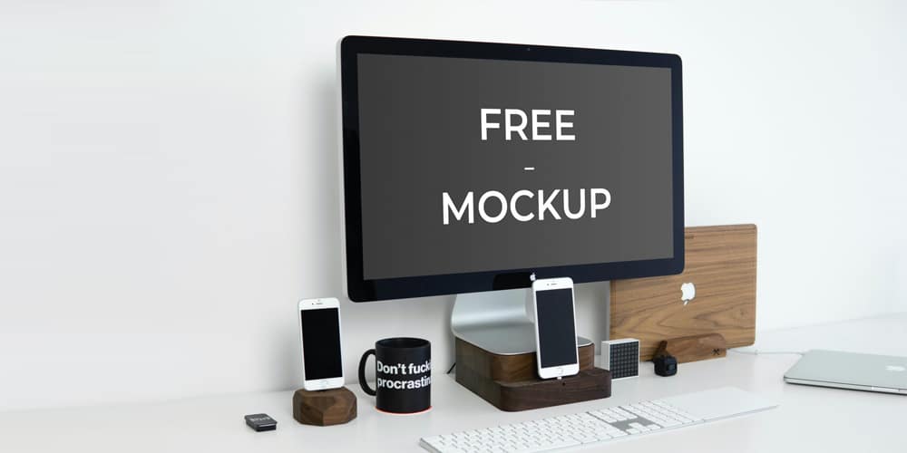 Free Workspace Mockup Design Templates 171 Mac Mockup Perspective