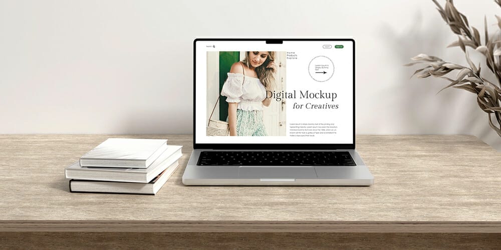 Free Workspace Mockup Design Templates 272 MacBook Mockup
