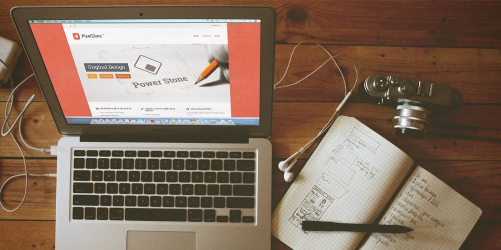 Free Workspace Mockup Design Templates 296 Macbook Air Screen Mockup