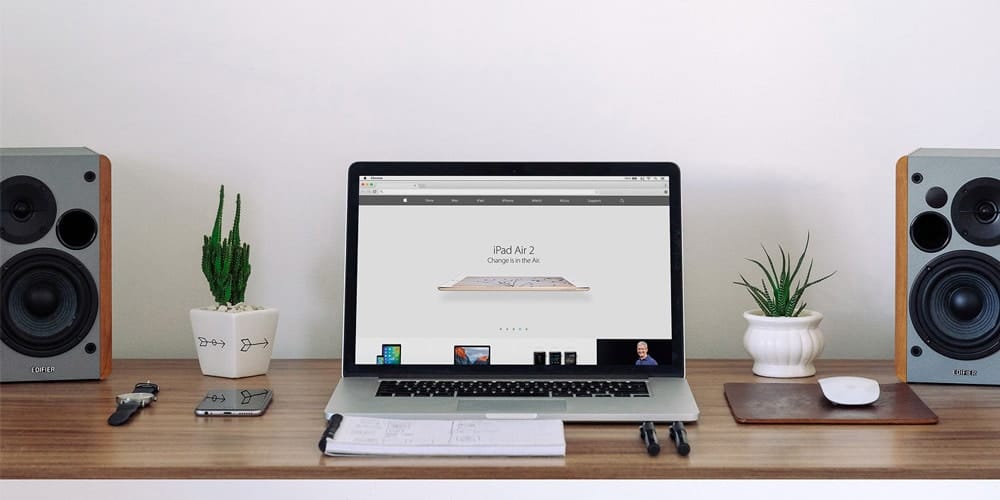 Free Workspace Mockup Design Templates 204 Macbook Workspace Mockup