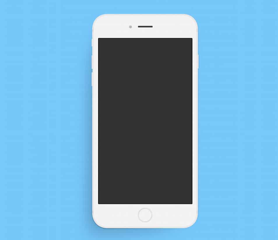 Minimal Apple iPhone 6 Plus PSD