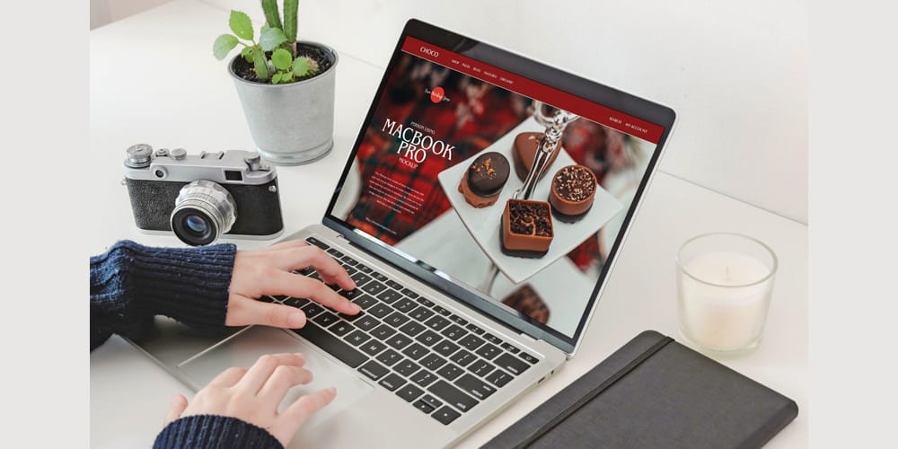 Person Using MacBook Pro Mockup