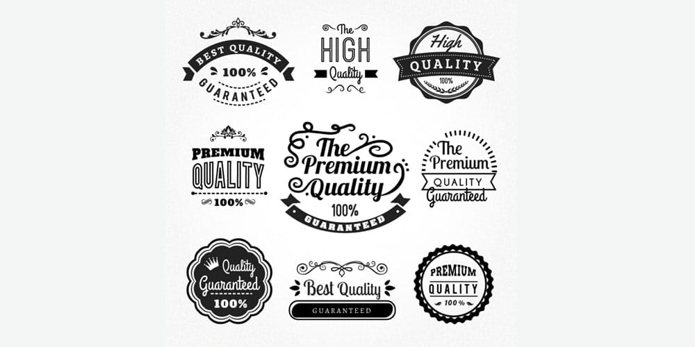 Free Vector Decorative Web Elements 27 Premium Quality Badges
