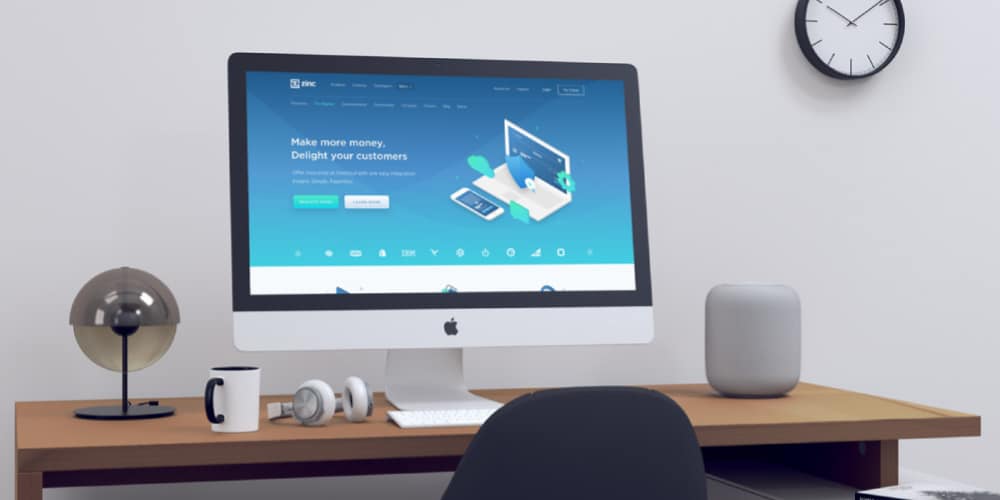 Free Workspace Mockup Design Templates 109 Realistic iMac Mockup PSD