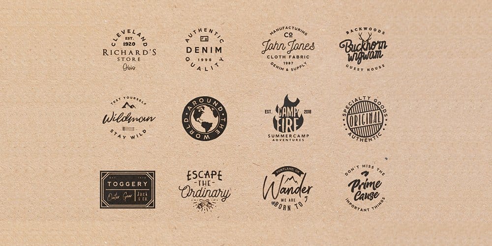 Retro Badges Templates