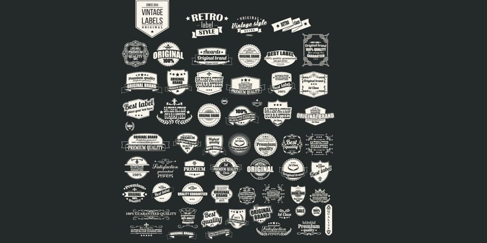 Retro labels